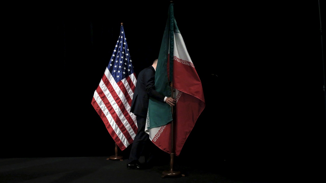 Iran america flag