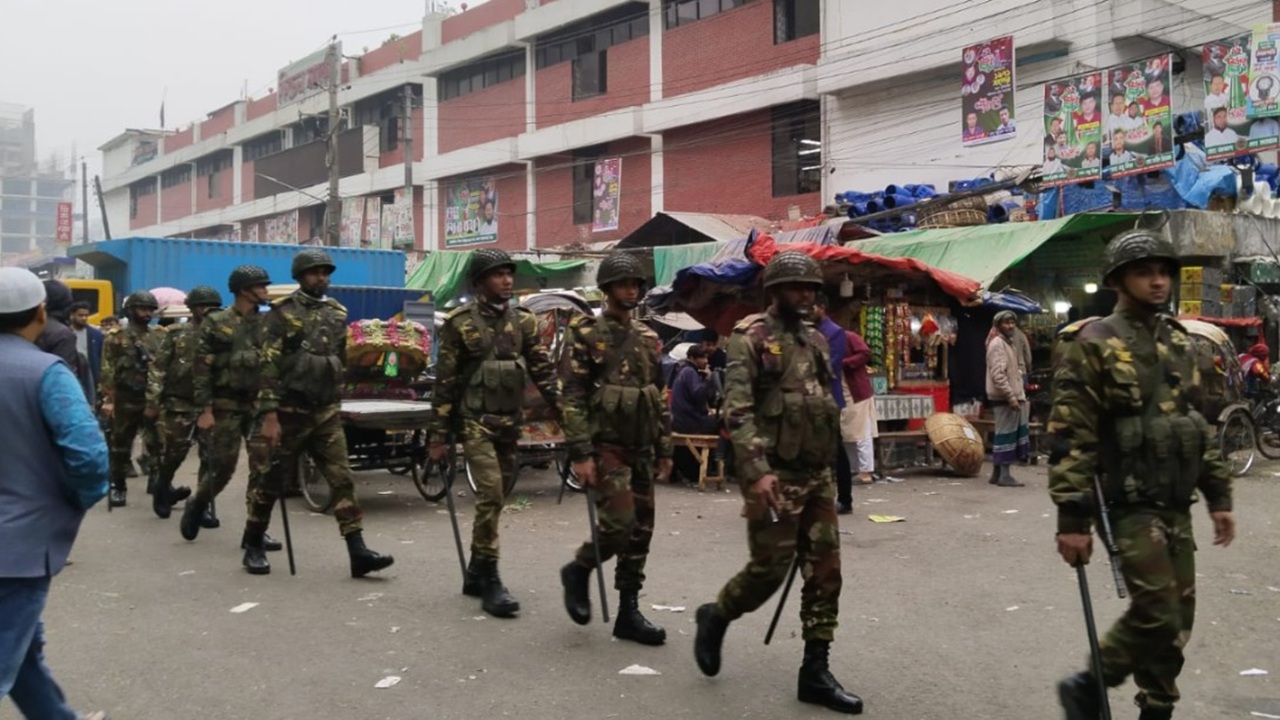 আজ থেকে মাঠে নামছে সেনাসহ আইনশৃঙ্খলা বাহিনী