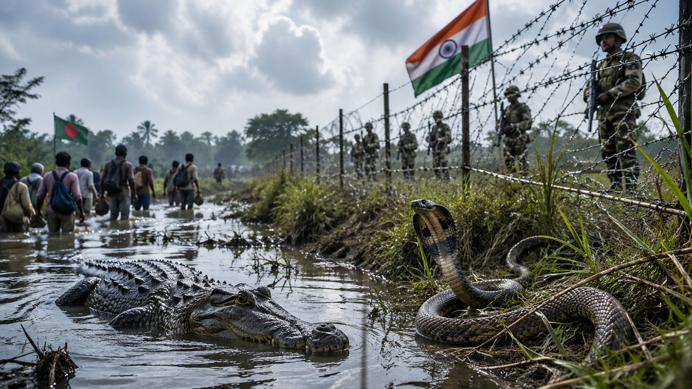 border-snake-and-crocodile