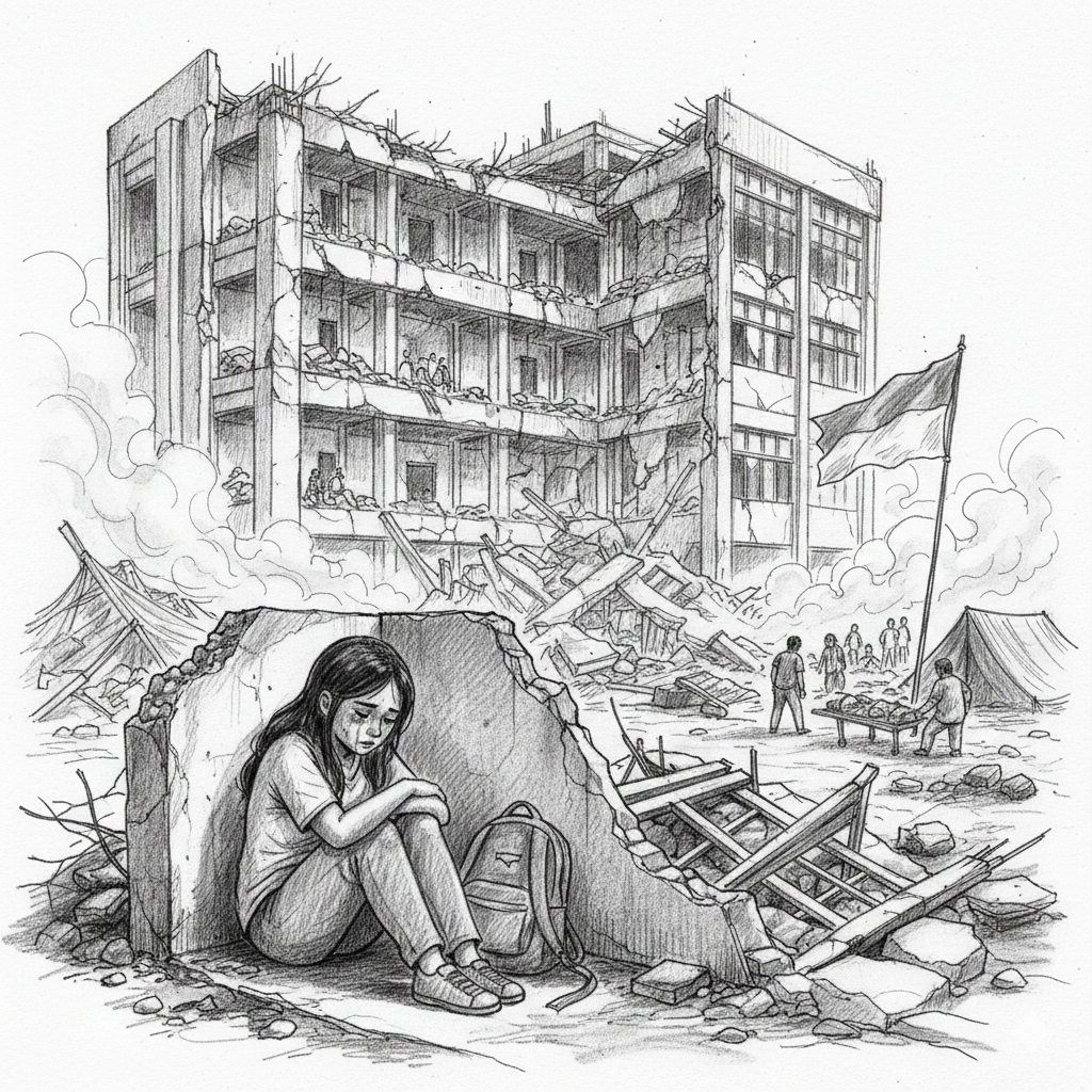 ইন্দোনেশিয়ায় স্কুল ধসে ৫৪ জনের মৃত্যু