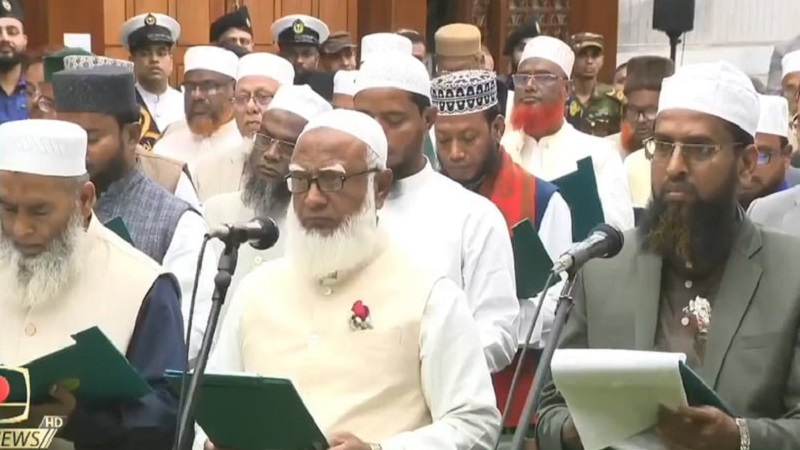 অবশেষে শপথ নিলেন জামায়াতের সংসদ সদস্যরাও